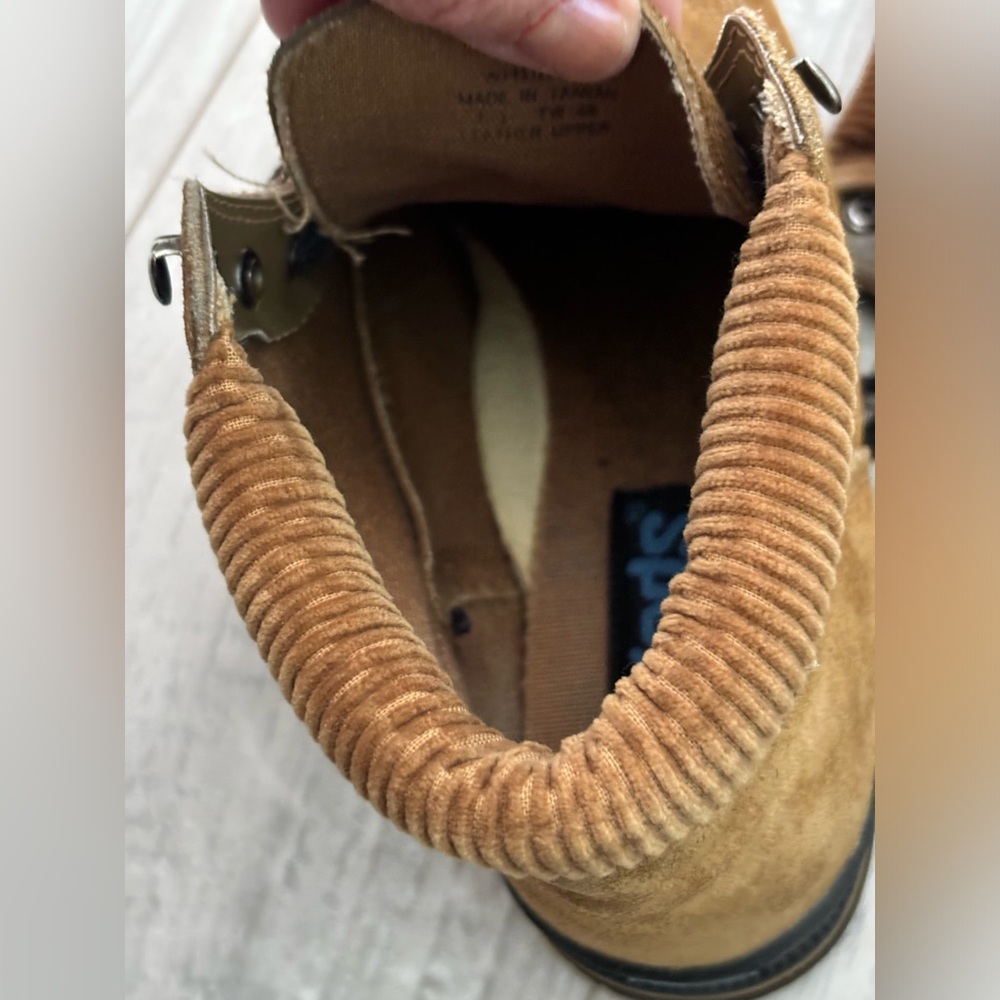 Vintage suede corduroy Keds high tops lace up 6M shoes classic outdoor retro - Picture 11 of 12
